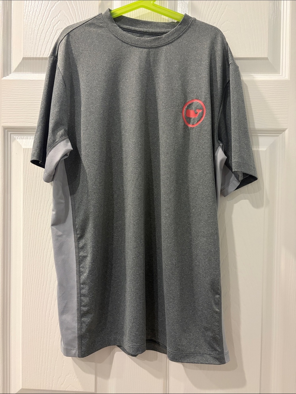 Vineyard Vines Heather Gray Short-Sleeve Performance Shirt Size XL